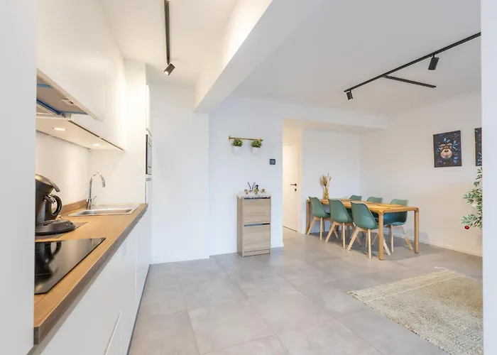Ostend Center Luxury Top Floor Apartment With Free Parking
